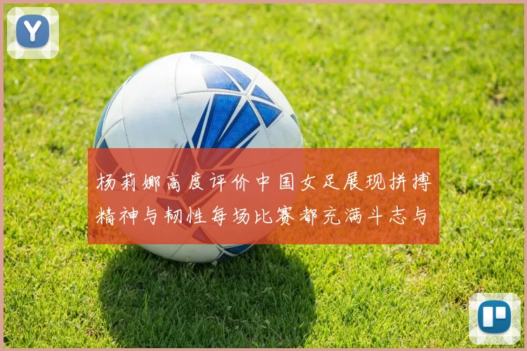 杨莉娜高度评价中国女足展现拼搏精神与韧性每场比赛都充满斗志与硬气